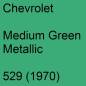 Preview: Chevrolet, Medium Green Metallic, 529 (1970).